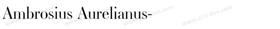 Ambrosius Aurelianus字体转换